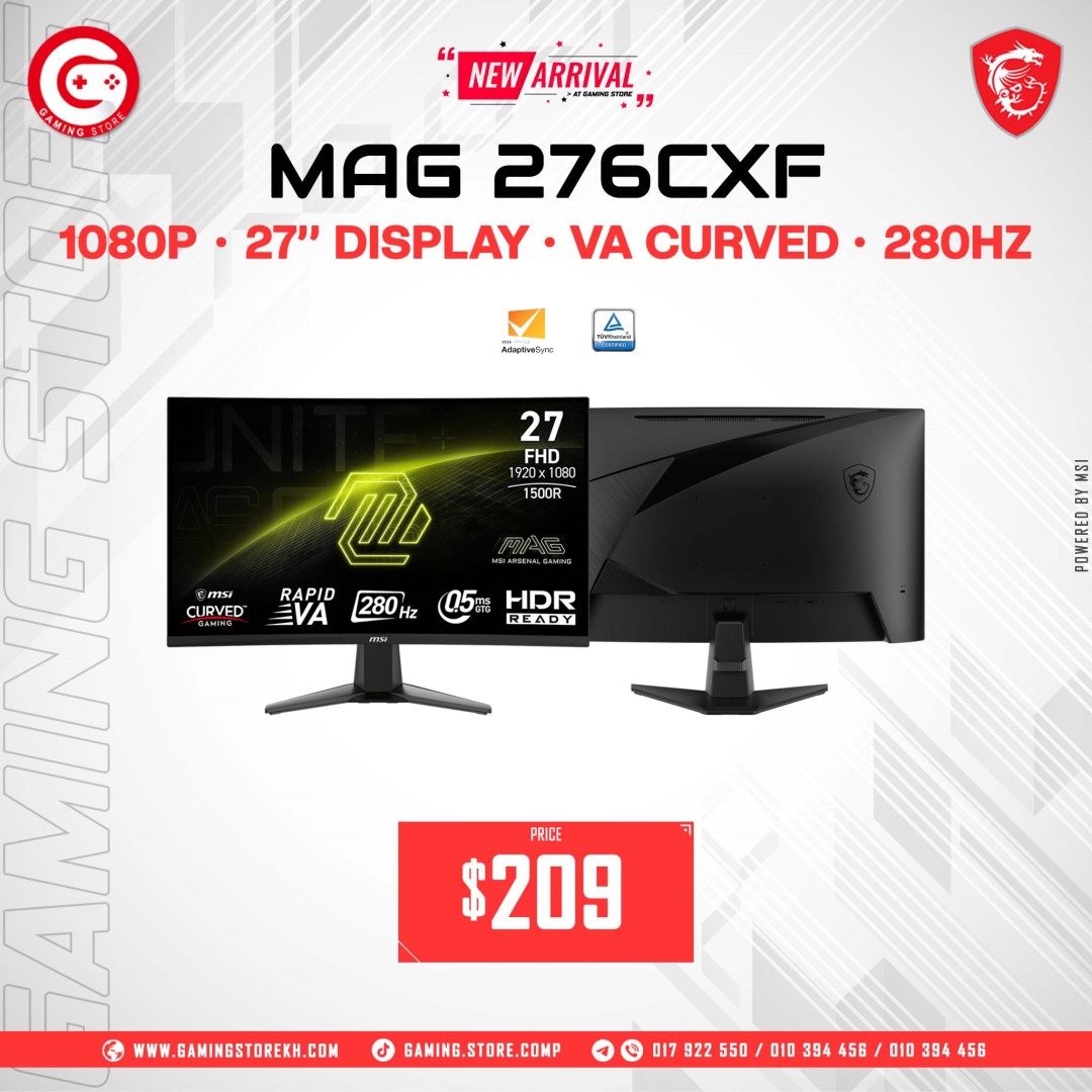 MSI MAG 276CXF 27'' (FHD CURVED 280Hz)