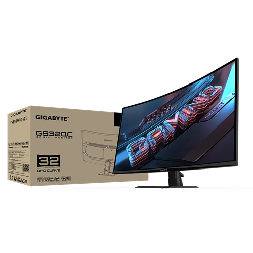 Gigabyte GS32QC Gaming Monitor 31.5'' (2K 165Hz/Oc170Hz Curved)