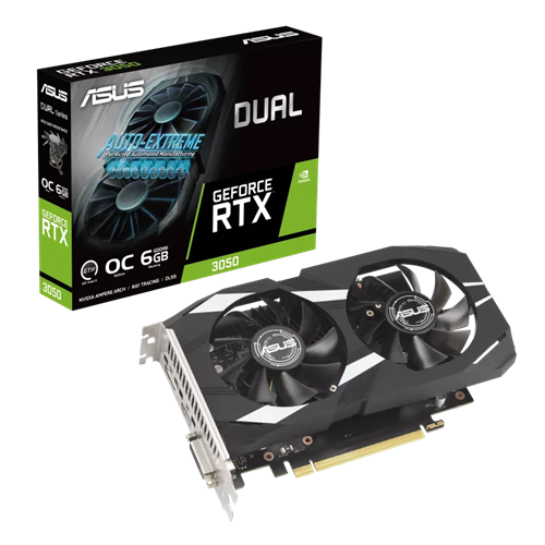 ASUS Dual GeForce RTX™ 3050 OC Edition 6GB GDDR6