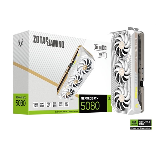 ZOTAC GAMING GeForce RTX 5080 SOLID OC White Edition