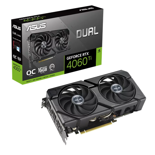 ASUS Dual GeForce RTX™ 4060 Ti EVO OC Edition 16GB GDDR6