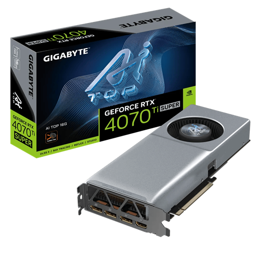 GIGABYTE GeForce RTX™ 4070 Ti Super AI TOP 16G Graphics Card