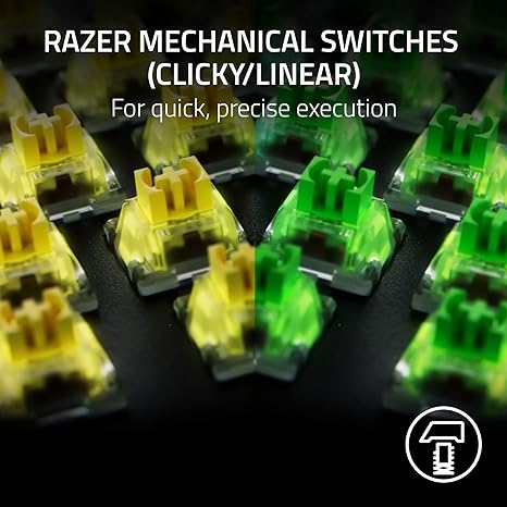 Razer BlackWidow V4 X - Mechanical Gaming Keyboard (Yellow Switch)