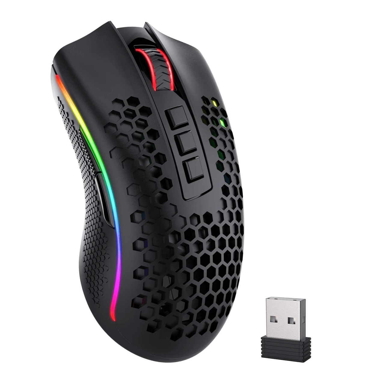 Redragon M808 Storm Lightweight RGB Wireless - Black