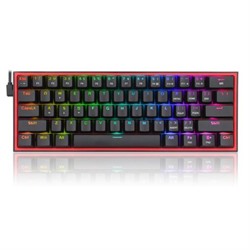 Redragon K616 Fizz Pro Mechanical Keyboard Red Switches - Black